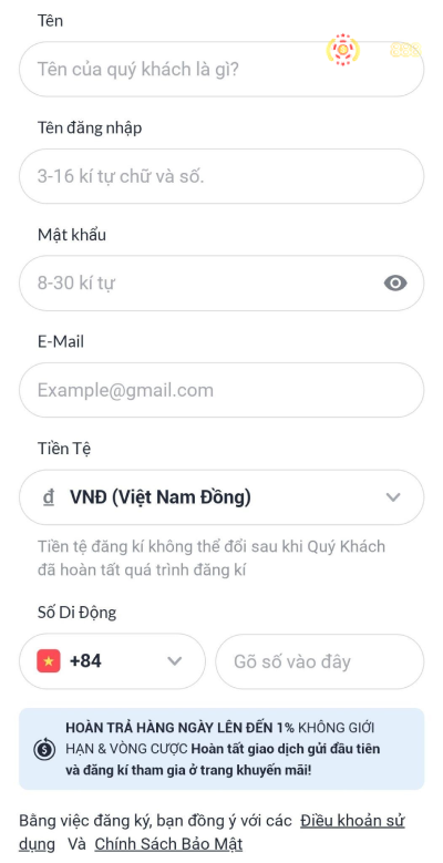 đăng ký tài khoản casino M88