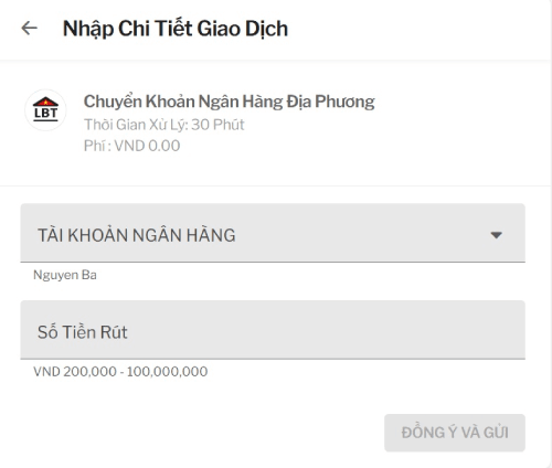 điền thông tin rút tiền Taptap điền thông tin rút tiền Taptap