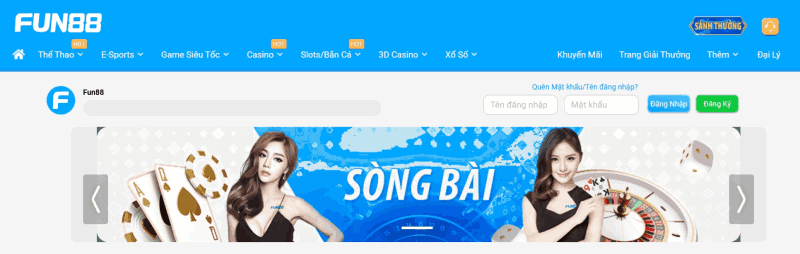 trang xóc đĩa Fun88