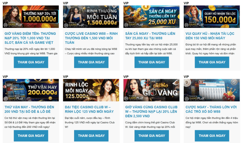 khuyến mãi VIP casino